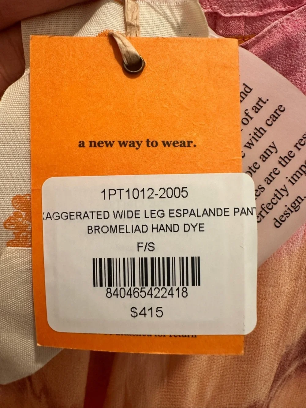 NWT Coniglio Wide Leg Pant - Picture 6 of 8